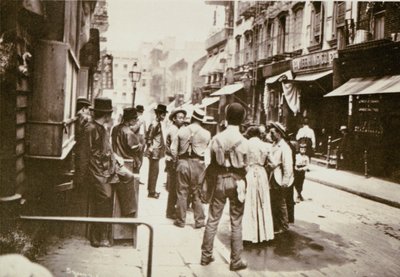 Calle Pell en Chinatown, Ciudad de Nueva York, 1898 de Joseph Byron